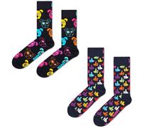 Happy Socks 2 Pack Dog Thumbs Up Print Colourful Multicolour UK 7-11 Xmas Gift
