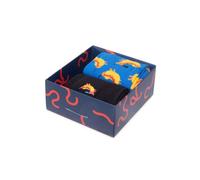 Women's 2-Pack Hot Dog Socks Gift Box, Black/Blue - Black/Multi - Size: 5/4/4.5/7/6.5/6/5.5/3/3.5