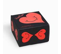 Happy Socks 2-Pack I Heart You Socks Gift Box, Black/red