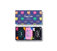 Happy Socks, 3-Pack Gift Box Crew Socks, Cats Socks for Men and Women