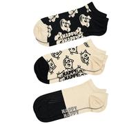 Happy Socks 3-pack Pets Low Socks, Black - Eur 36-40