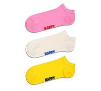 Happy Socks 3 Pack Solid Low Socks Pink
