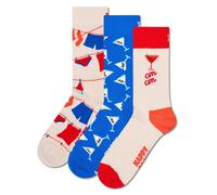 Happy Socks 3-Pack Unisex Socks - Gift Box, Mixed Colors