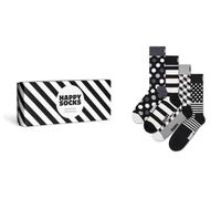 Happy Socks, 4-Pack Gift Box Crew Socks, Mixed Patterns Socks for Men and Women