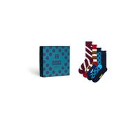 Happy Socks 4-Pack New Vintage Socks Gift Set, Navy