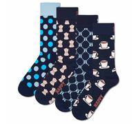 Happy Socks 4 Pack Unisex Socks - Gift Box, Classics, Mixed Colors ...