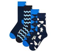 Happy Socks 4-Pack Unisex Socks - Gift Box, Classics, Mixed Colors ...