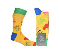 Happy Socks All Smiles Pluto Disney Socks, Yellow - Medium/Large