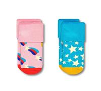 Happy Socks Baby Socks Unisex, 2-Pack - Terry Socks, Organic Cotton, Colorful...