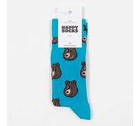 Happy Socks - Bear Socks In Blue & Brown - 41-46