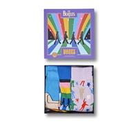 The Beatles Happy Socks 3 Pack Mens Crew Cotton Gift Sock Set UK7.5-11.5 Unisex