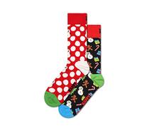 Happy Socks Big Dot Snowman Gift Set Half Long Socks 2 Pairs