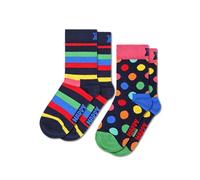 Happy Socks Boy's 2-pack Kinder Stripe Socken Unisex Socks, Multi, 5 Years UK