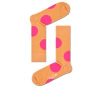 Happy Socks Brown & Pink Polka dot Unisex Premium Cotton Socks 1 Pair Size 4-7