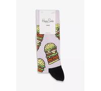 HAPPY SOCKS "Burger" Patterns Crew Socks for Men and Women