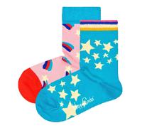 Happy Socks Children Socks Unisex, 2 Pack - Crew Socks, Organic Cotton, Color...