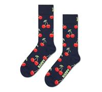 Novelty Socks Mens Cherry Fruit Food Navy Fun Funky Gift UK Size 7.5 - 11.5