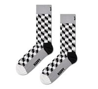 Happy Socks, Crew Socks, Filled Optic Sock for Men and Women, Size 41-46
