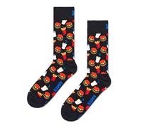 Men's Hamburger & Fries Socks, Black/multi