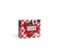 Happy Socks Design by Foods - Hamburger, Pizza, Sausages, Ice Cream and Beer Patterns - Cotton Socks in Fun Gift Boxes, 2-Pack Wine Set, 36-40