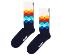 Happy Socks Faded Diamond Half Long Socks