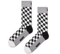 Happy Socks, Crew Socks, Filled Optic Sock for Men and Women, Size 36-04