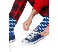 Happy Socks Filled Optic Sock - Blue - 3-7 (UK) 36-40 (EURO)