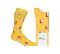 Happy Socks Flaming Bunny Socks, Yellow - Medium/Large