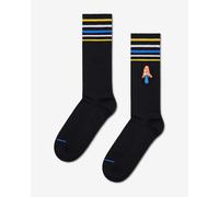 Happy Socks Fungi's Gonna Funky Crew Socks Black Blue Yellow - 36-40