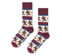Happy Socks Gingerbread Stripe Sock Christmas Socks, red, 36-40