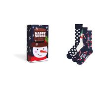 Happy Socks Holiday Navy Gift Set Crew Socks 3 Pairs