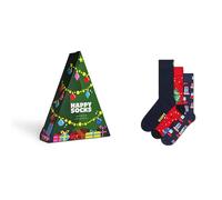 Happy Socks Holiday Tree Gift Set Crew Socks 3 Pairs