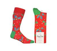 Happy Socks Holly Socks, Red/green - Small/Medium
