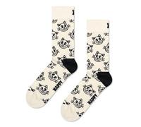 Happy Socks Cat Sock for Men and Women, Beige, Size 36-40
