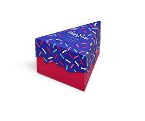 Happy Socks - Kids Happy Birthday 3 Pack Sock Set in Cake Shaped Gift Box