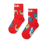Happy Socks Kids Star Wars Millennium Falcon Red Casual Crew Socks for Children Age 4-6 Years