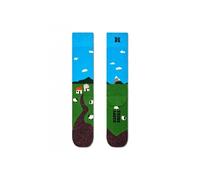 Happy Socks Little House On The Moorland Socks, Blue/Green - Medium/Large