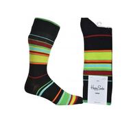 Happy Socks Magnetic Field Striped Socks, Black/multi - Small/Medium