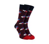 Happy Socks Men's 1 Pair Floral Dress Socks | Classic Flower Socks in Brown | Size: 6-11 Happy Socks Brown 6-11