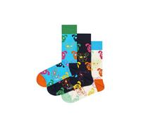 Happy Socks, 3-Pack Gift Box Crew Socks, Mixed Dog Socks Gift Set for Men and Women, Size 41-46