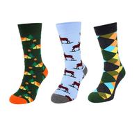 Happy Socks Men's 3-Pack Multicolour In The Woods | Size: 8-12 Happy Socks Multicolor 8-12