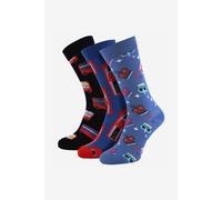 Happy Socks Men's 3 Pairs Socks with Union Jack in Gift Box | Size: 4-7 Happy Socks Multicolor 4-7