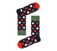 Happy Socks Men's Big Dot Sock, Navy, 41-46