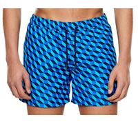 HAPPY SOCKS Men's Blue Filled Optic Mesh Lining Swimming Shorts NWT