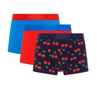 Happy Socks Men's Boxers, 3-Pack - Trunks, Cotton Stretch, Solid/Patterned...