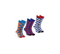 Happy Socks Men's Classic Structure Dress Socks - Pack of 3 Pairs | Fun Socks in Blue | Size: 6-11 Happy Socks Blue 6-11
