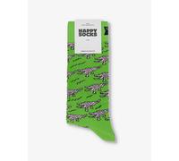 Happy Socks Mens Green Crocodile Stretch-cotton-blend