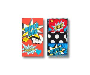 Happy Socks Men's Happy 3-pack Super Dad Gift Set Socks, Multi, M UK