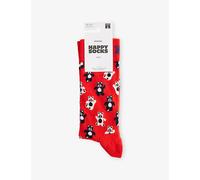Happy Socks Mens Happy Socks Flowers Cotton-Blend Crew Socks Red 41-46