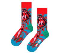 Happy Socks Mens Marvel Scarlet Witch Novelty Socks | Gift Idea - 6-11 UK - Scarlet Witch (Red)